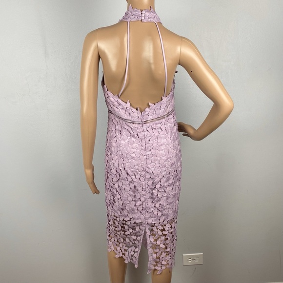 NEW BARDOT REVOLVE LACE HALTER MINI DRESS - Picture 6 of 8